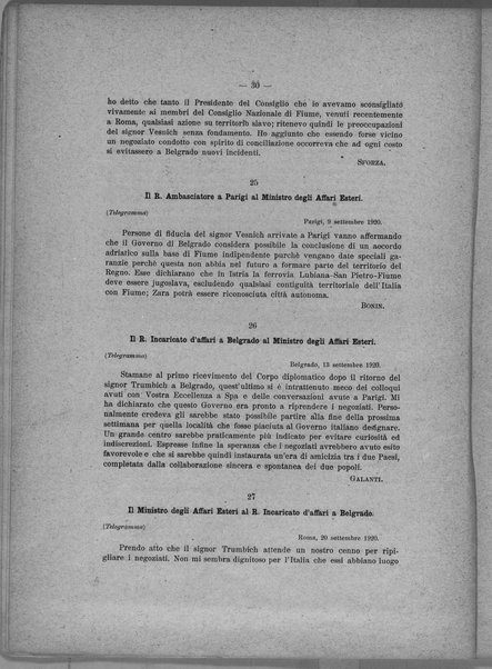 Libro verde sui negoziati diretti fra il Governo italiano e il Governo jugoslavo per la pace adriatica